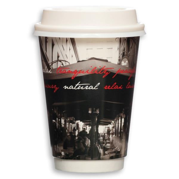 Katermaster 8oz Double Wall Hot Coffee Cup Katermaster Arcade - CT/500  8oz Carton of 500