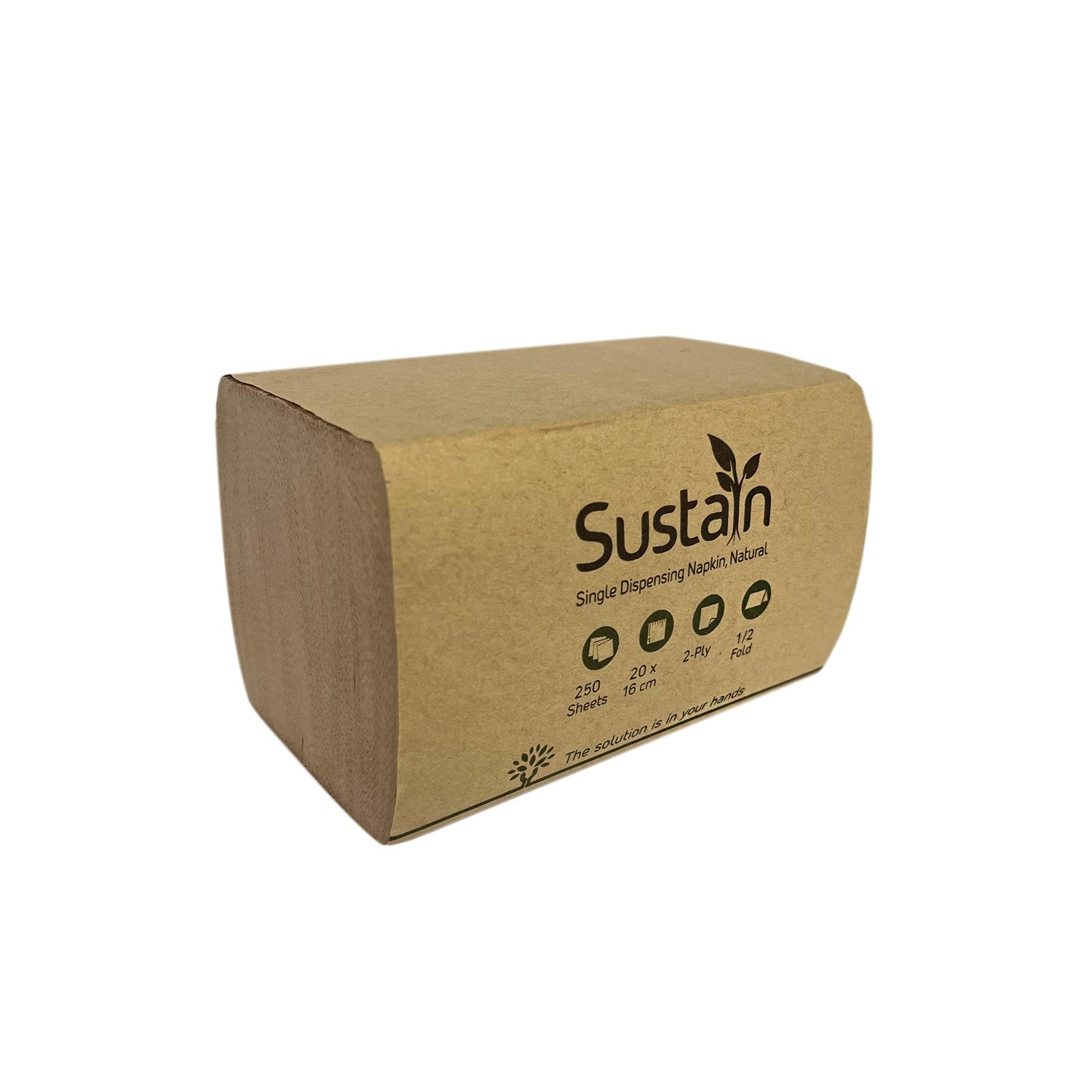 Sustain Sustain Dispenser Napkin 2-Ply Natural CT/6000   