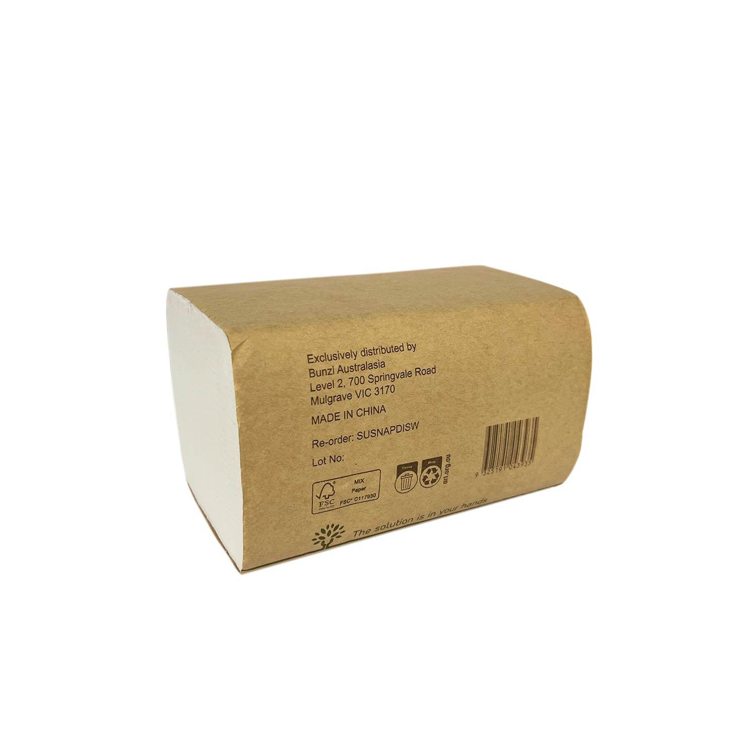 Sustain Sustain Dispenser Napkin 2-Ply White CT6000   