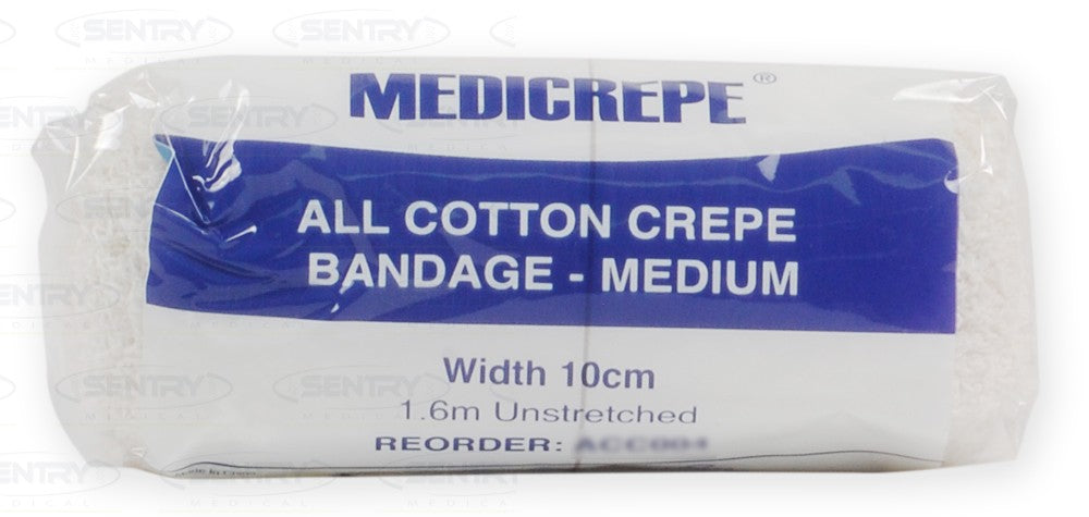 Medicrepe Sentry Medical Medicrepe Cotton Crepe Bandage 7.5cmx1.5m - PK/12   