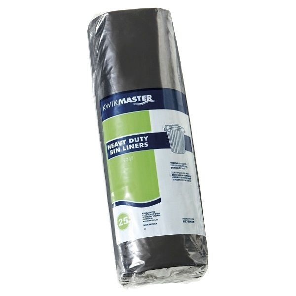 Kwikmaster Kwikmaster Bin Liner Heavy Duty - CT/100   