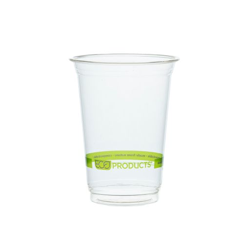 Eco-Products Detpak Eco Cold Cup PLA Clear Greenstripe 16oz - CT/1000   