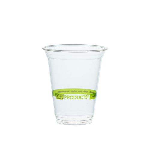 Eco-Products Detpak Eco Cold Cup PLA Clear Greenstripe 12oz - CT/1000   