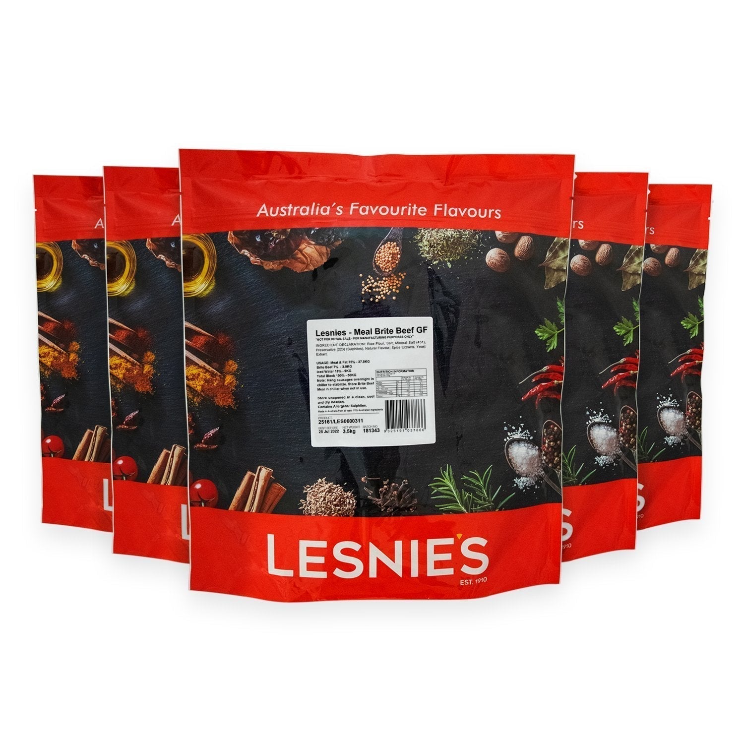 Lesnies Lesnies Meal Beef Brite Gluten Free 3.5Kg - CT/3   