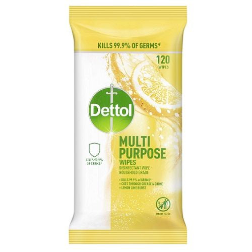 Dettol Dettol Multipurpose Disinfectant Surface Wipes Lemon Pack - CT/4   