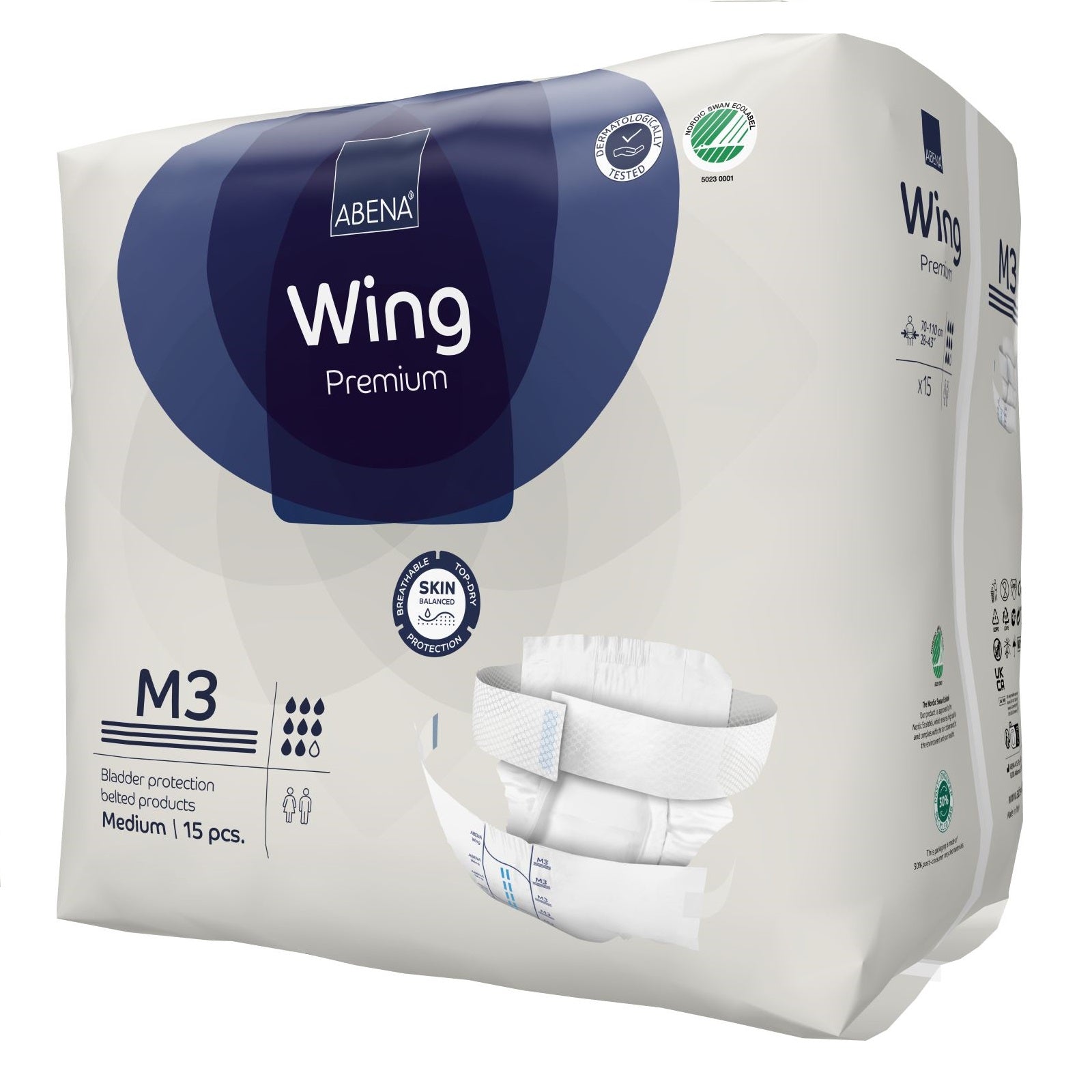 Abena CT/60 Abena Wing M3 Blue 3000mL 70-110cm   