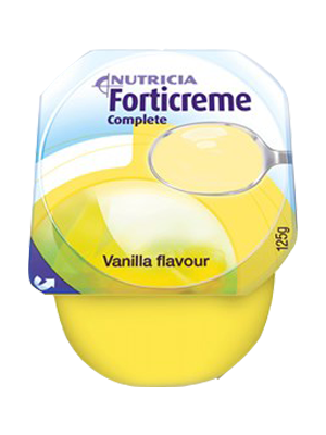 Nutricia Nutricia Forticreme Complete, Vanilla, 125g Tub - CT/24   